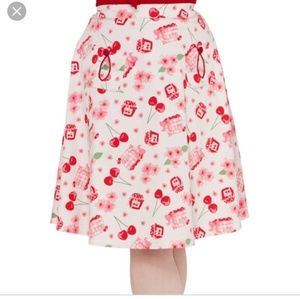 Voodoo Vixen cherry Zena skirt XL NWTs